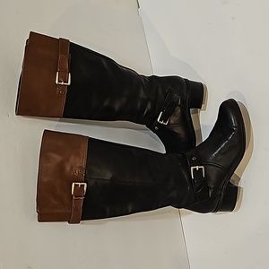 Bandolino Coppa Leather Knee High Riding Boots Size 7